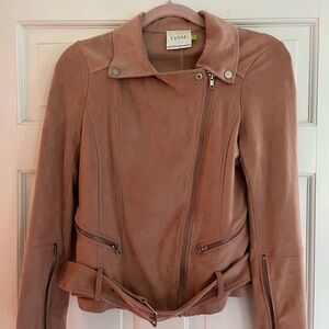 Lysse Faux Suede Moto Jacket